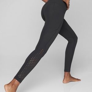 ATHLETA Laser cut Salutation tight